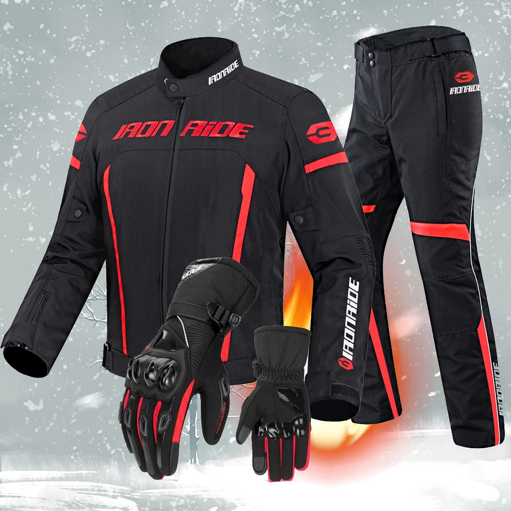

Men's Women Windproof Motocross Jacket Motorcycle Pants Men Motorcycle Jacket Wear-resistant Body Armor Moto Clothing For Winter
