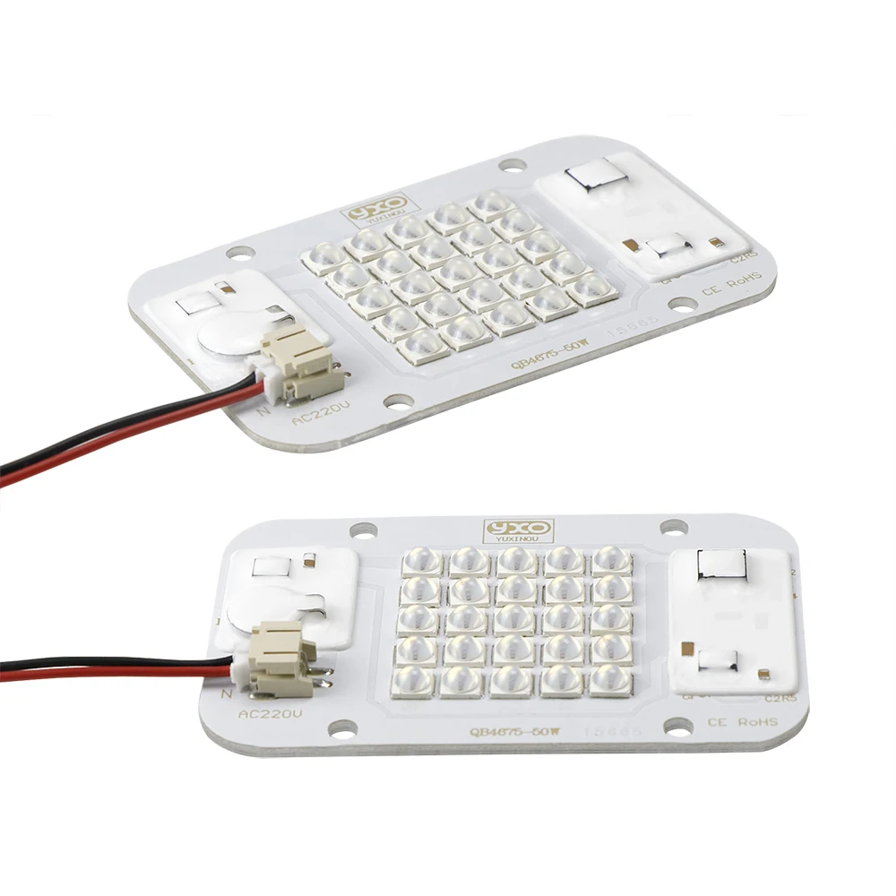 Lampada di crescita idroponica a LED fai-da-te da 50 W DOB dimmerabile 660 nm, adatta per piante da interno Samsung Lm283b ingresso 220 V AC COB chip