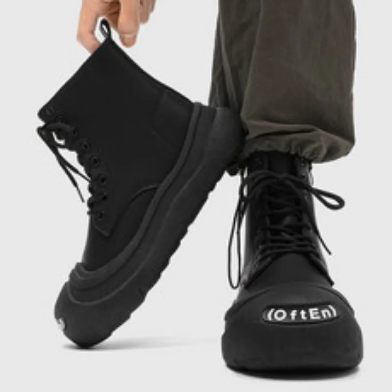 

New Women's Platform Shoes Autumn Round Toe Side Zipper Ankle Boots for Women Casual Sneakers Outdoor Women's Platform Boots