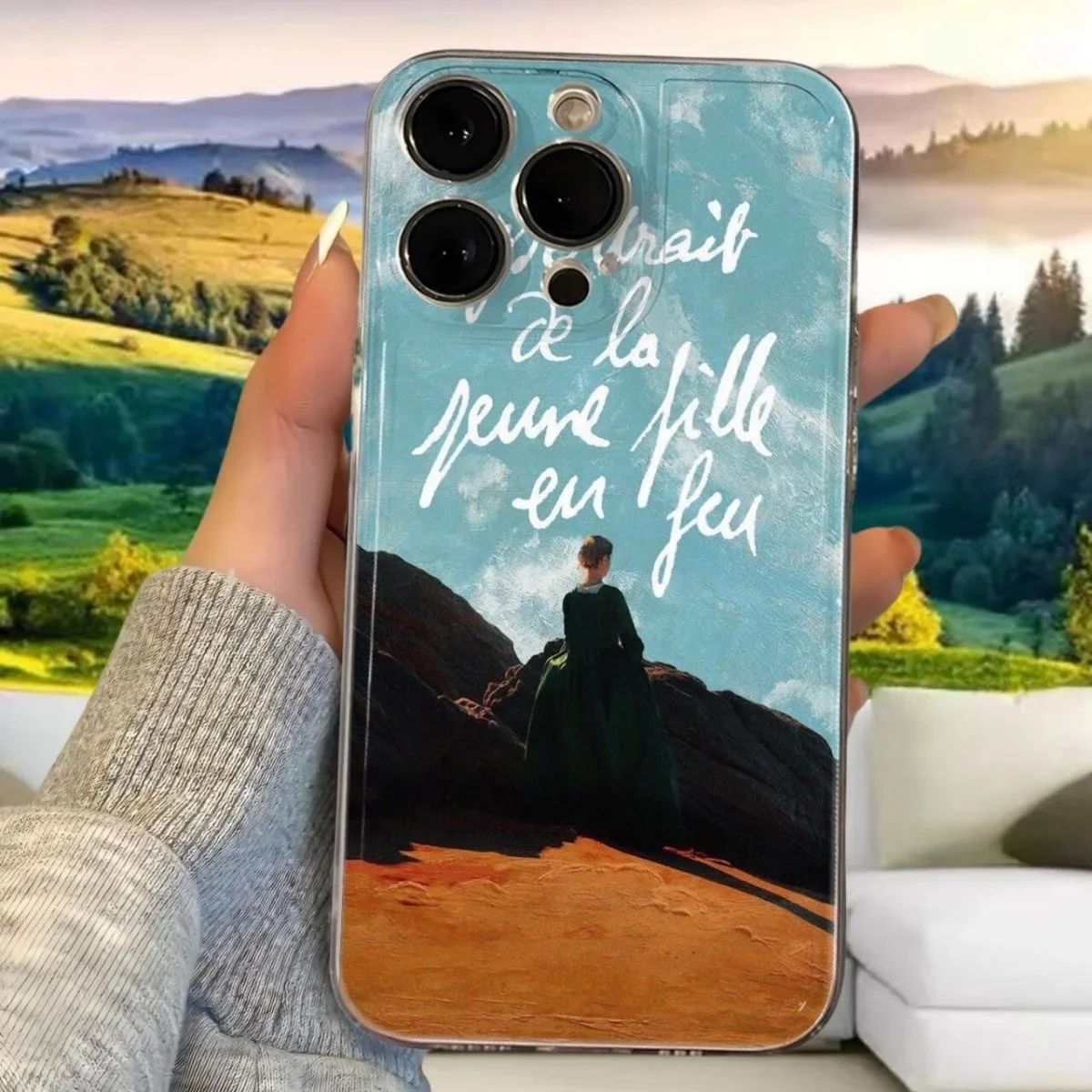 Custodia per telefono artistica per iPhone 16 15 14 13 12 11 Pro Max Xs Max XR 12 Mini Cover morbida trasparente Fundas trasparenti