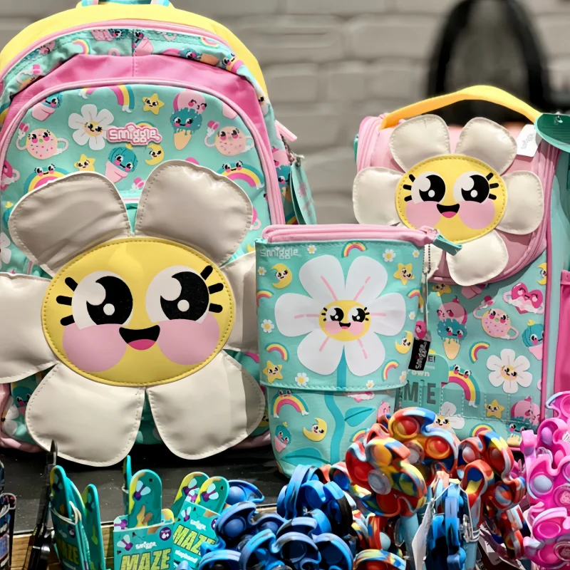

New Australian Smilgle Backpack In Stock, Children'S Large Capacity Backpack, Cartoon Shaped Backpack For Elementary School