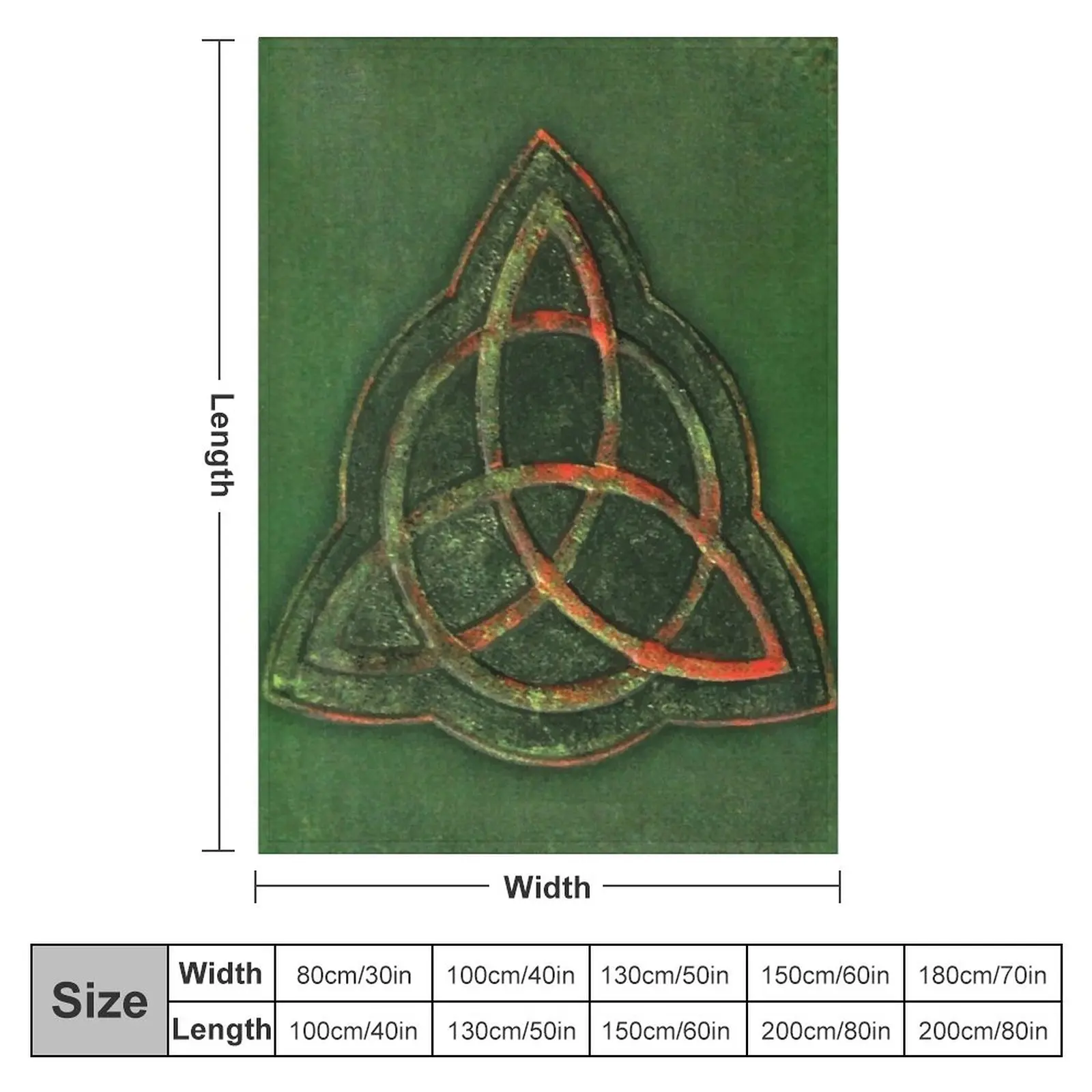 Book of Shadows - Charmed Triquetra Design Throw Blanket Baby Blanket valentine gift ideas