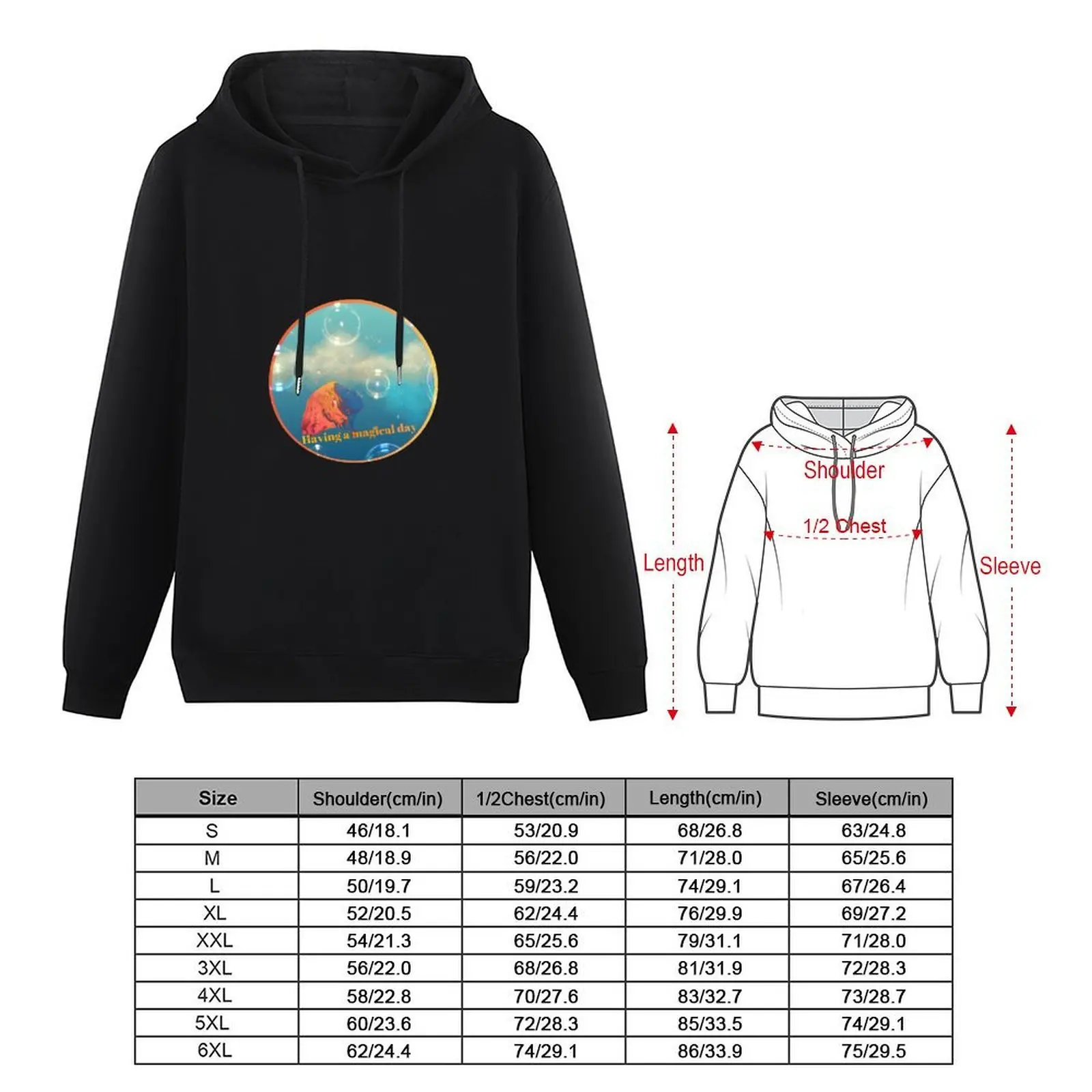 Having a magical time Hoodie autumn men's winter sweater clothes for men anime clothes new in hoodies & sweat-shirt
