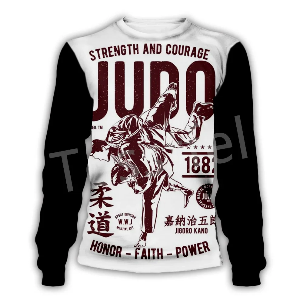 Tessffel Sports Martial Arts Jujitsu Judo Tracksuit Harajuku 3DPrint Men/Women Casual Funny Long Sleeves Pullover Zip Hoodies N6