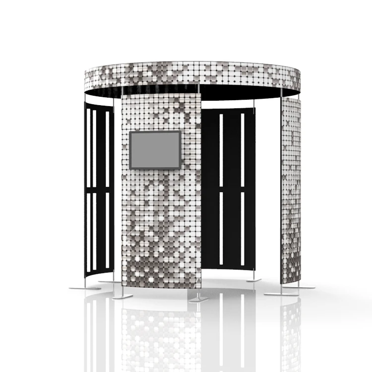 

Корпус видеобудки 8 футов и 10 футов с индивидуальным логотипом и верхней частью