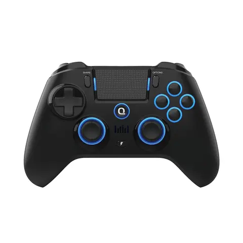 QRD Spark N5 Wireless Controller for PS5 PS4 PS3 IOS Android PC Hall Effect 9-color LED lights Vibration effect PS4 Gamepad