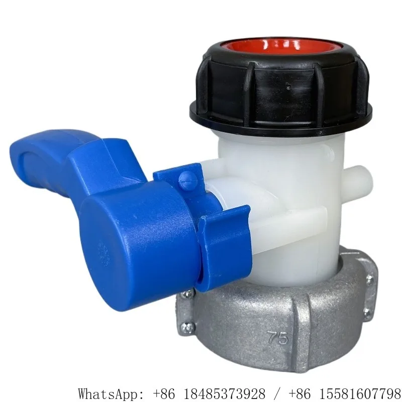 IBC Tote Tank Butterfly Valve Replacement, 62mm 75mm DN40 DN50 2 Inch Ball Valve for 1000L IBC Container Spare Parts