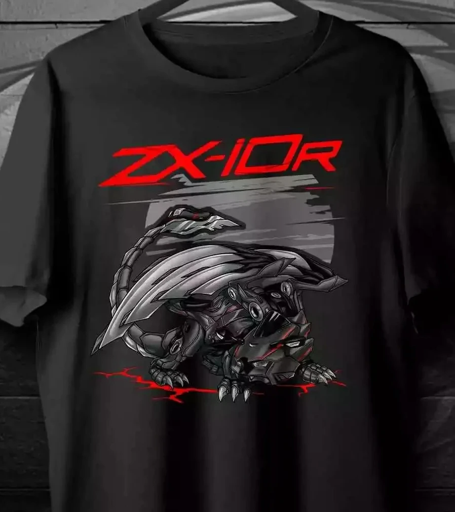 

Classic Japanese Motorcycle Ninja ZX-10R Dragon Inspired T-Shirt 100% Cotton O-Neck Short Sleeve Summer Casual Mens T-shirt