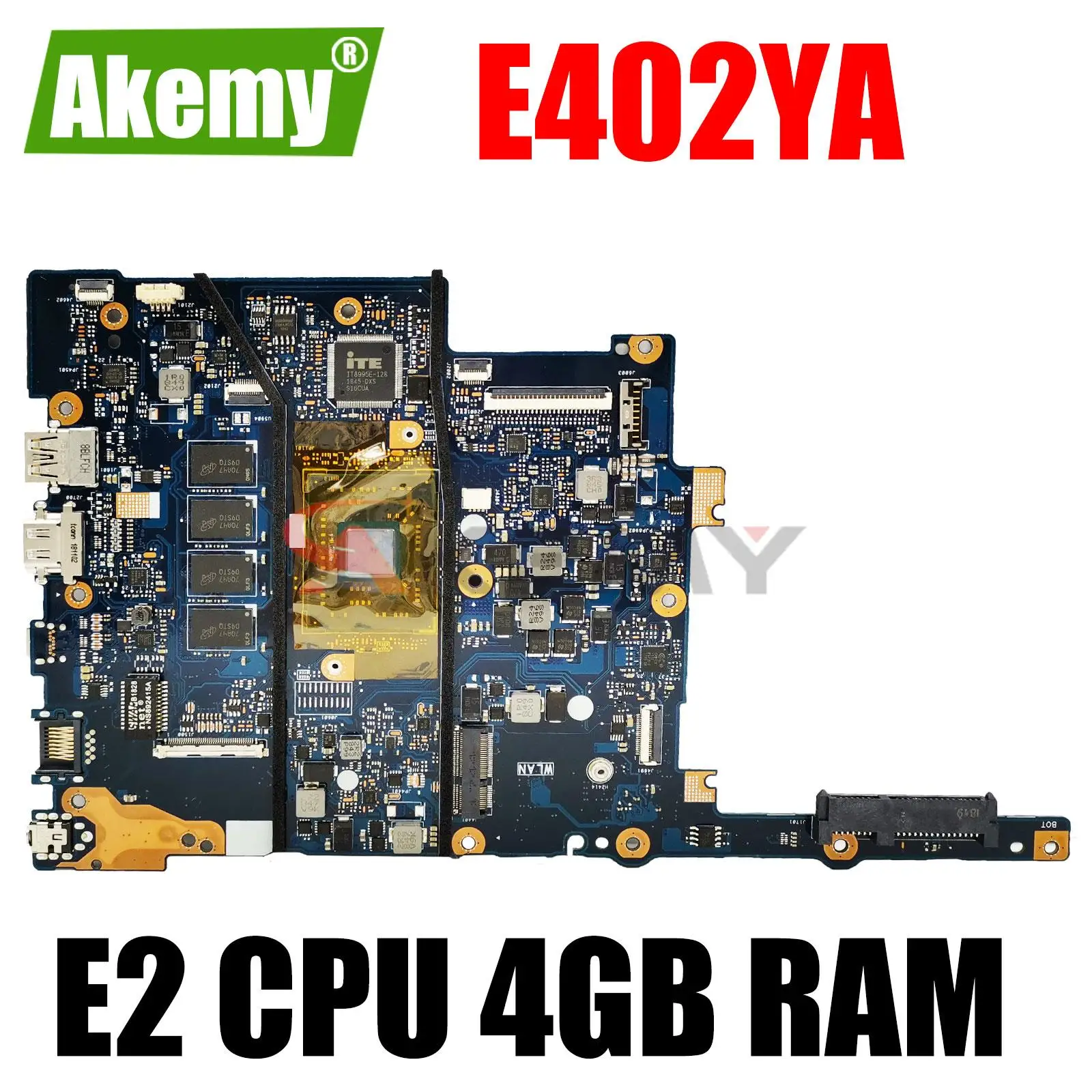 

For Asus E402 E402Y E402YA Laotop Mainboard motherboard E402YA originalMotherboard with E2 CPU 4GB RAM tested full 100%