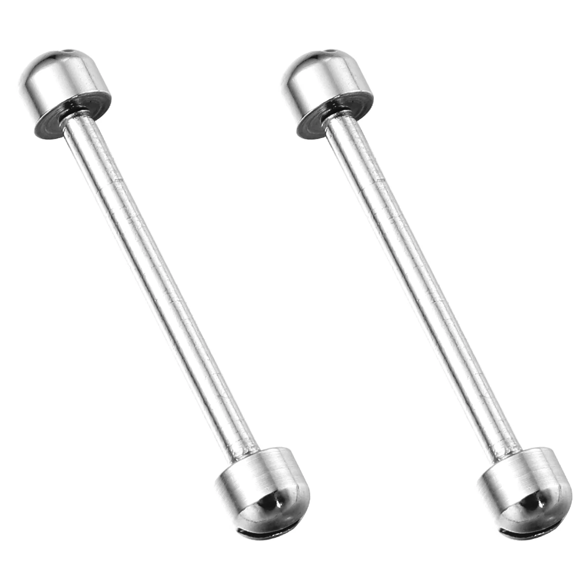 

2pcs One-Screw Connecting Rod 18Mm Inner Diameter Steel Color For Repair Durable Link Tool Strap Fixer Watch Tube Watch Screw