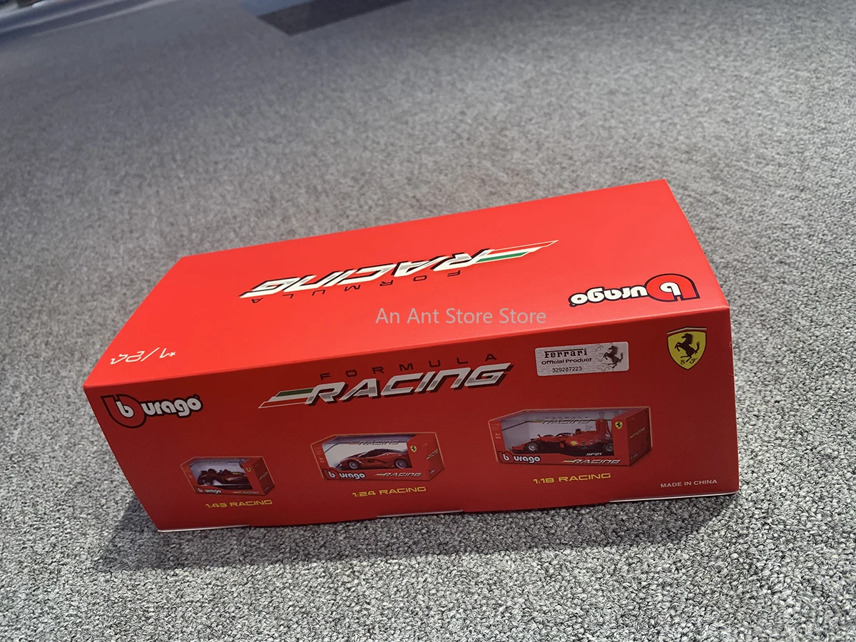 Bburago 1/24 Novo #16 #55 Ferrari 75th Anniversary Liga Fórmula Um Carro De Corrida Die Cast Coleção Veículos Modelo Collectible