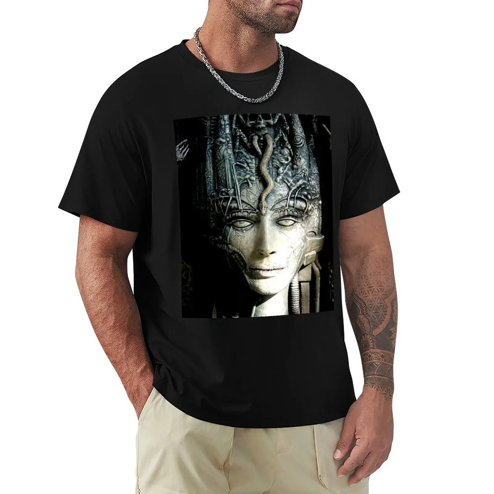 

H.R Giger - Li 1 - Art T-Shirt All Match Print Short Sleeve Top