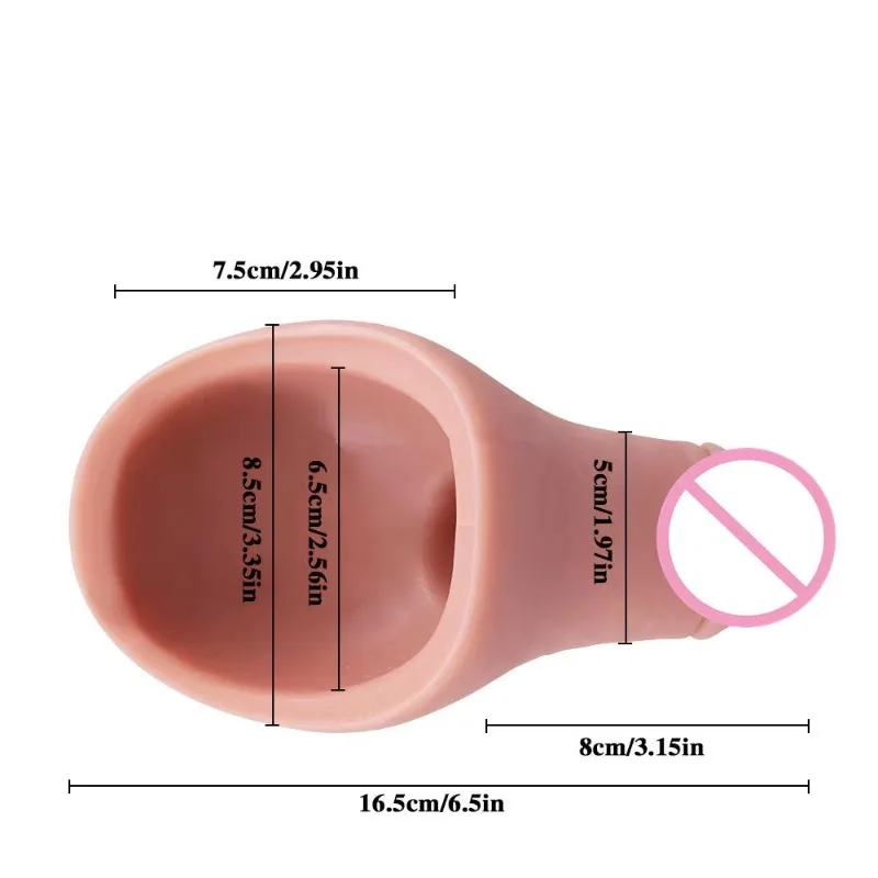 Transgender Stand to Pee STP Dildos Prosthetics Packer Gear Realistic Rubber Silicone Penis for Trans