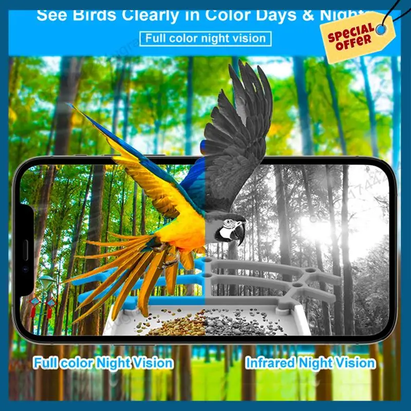 -A15I Vogel Feeder Video Kamera mit Solar Panel Wifi Wireless Outdoor Solar Kamera Bewegungserkennung Vogel Beobachtung Kamera