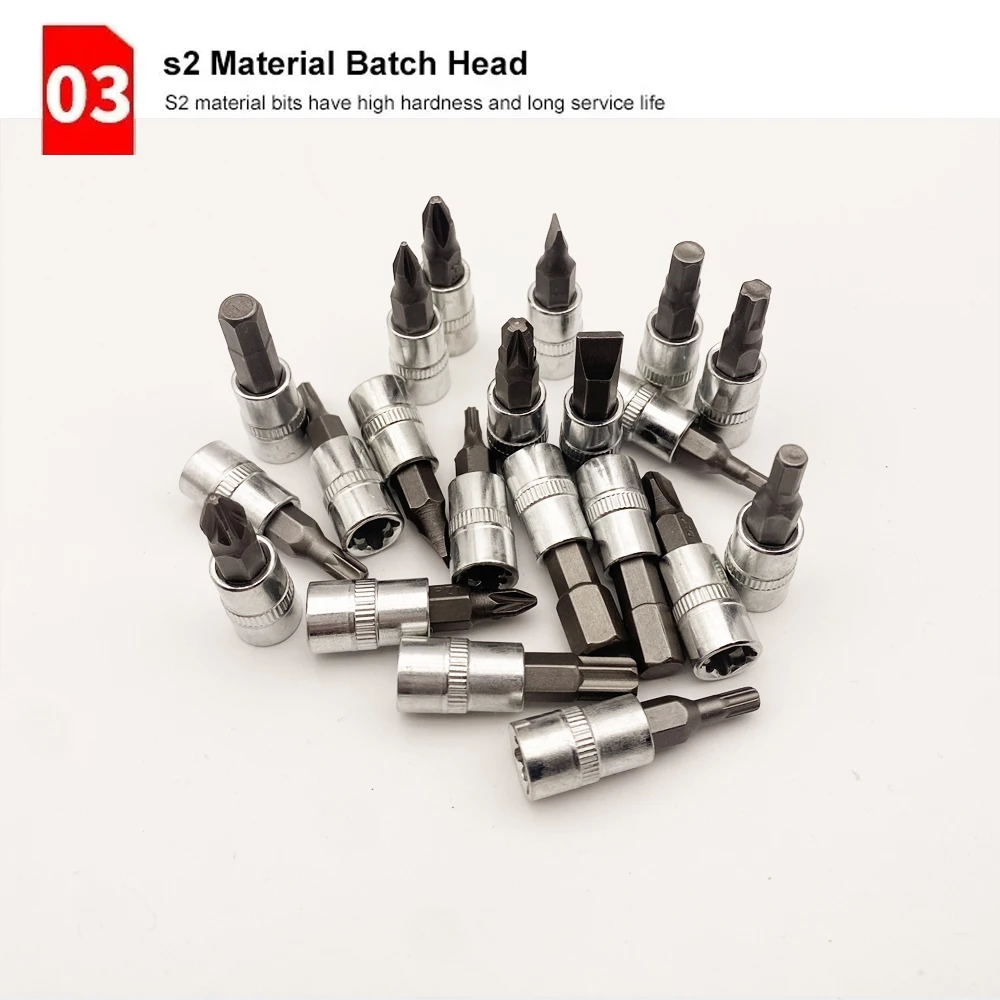 Nuovo kit di attrezzi per riparazione auto da 46 pezzi con chiave a cricchetto da 1/4" e set di prese, cassetta degli attrezzi compatta portatile per la riparazione di pneumatici su strada di emergenza