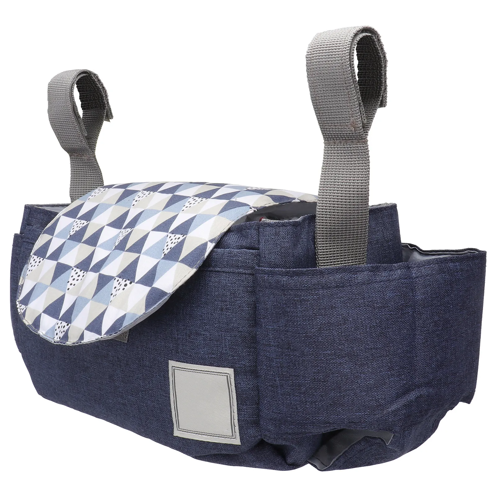 

1Pcs Stroller Hanging Bag Baby Carriage Organizer Pram Pouch with Sticker Hand Strap Load Bearing Feeding Bottle Storage Bag