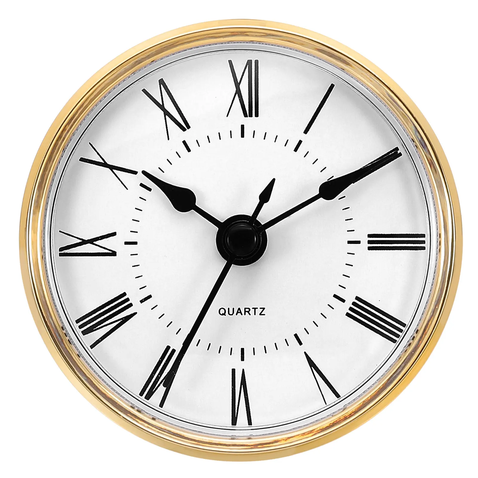 Uxcell Quartz Clock Insert  Round Quartz Movement Miniature Clock Fit 78mm/61mmDiameter Hole for Replacement Home 1/2 Pcs