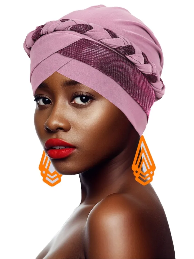 

Модная женская блестящая плиссированная шапка-тюрбан для женщин, авто Геле, повязка на голову, женские повязки на голову, африканская Нигерия, головной убор для свадебной вечеринки