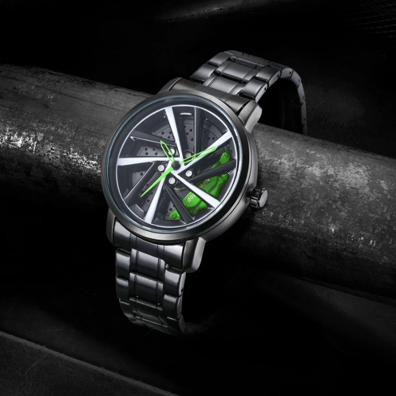 

2025 Sport Car Rim Hub Watch Men Spin Car Wheel Mens Watches Waterproof Fashion Luxury Car Wheel Wristwatches Relogio Masculino