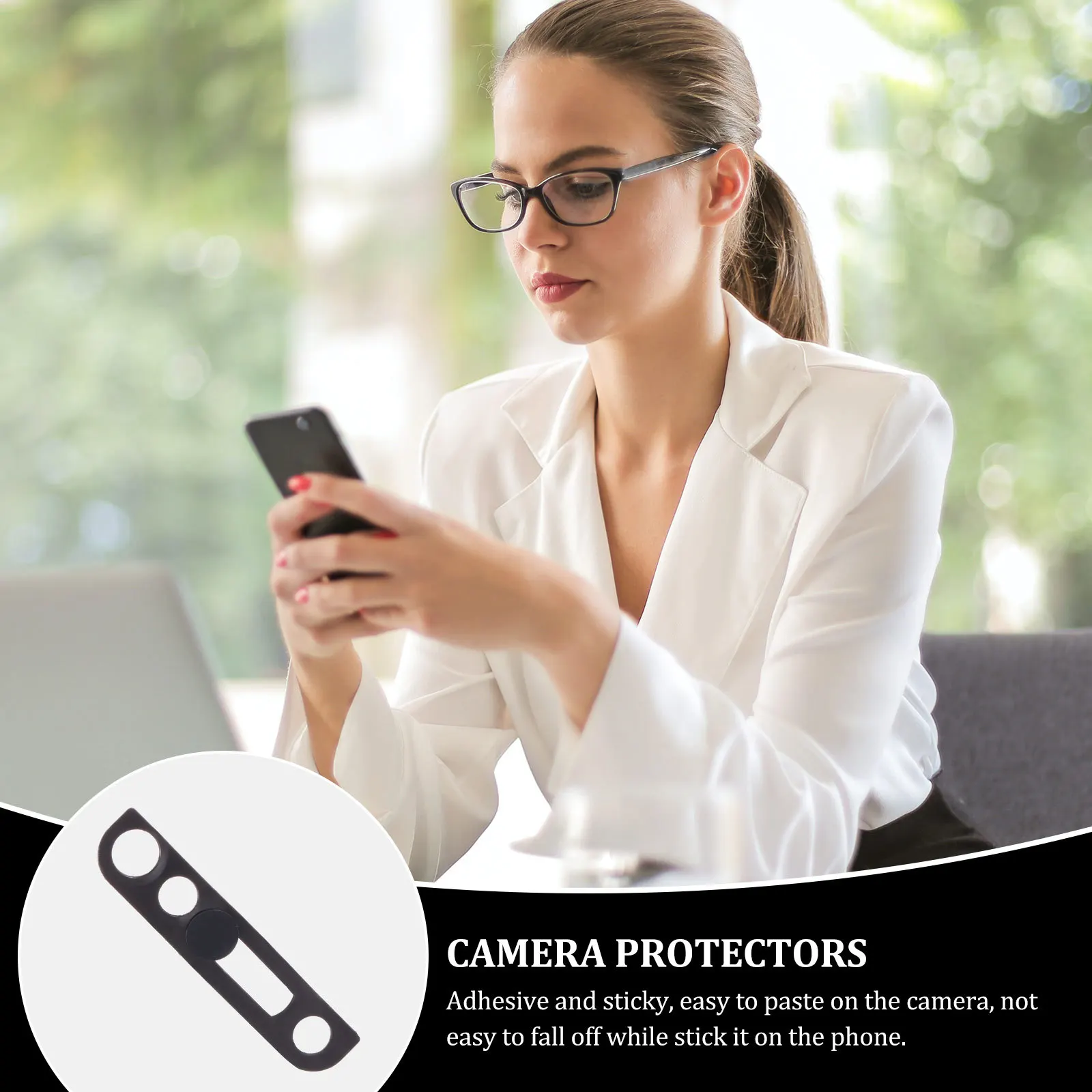 

2Pcs Camera Privacy Protective Cover Phone Camera Cover Front-Facing Privacy Protector Adhesive for X 11 12