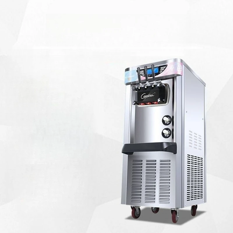 

Ice cream machine Commercial milk tea shop Ice cream cone Small stall Vertical ice cream machine Double puffing