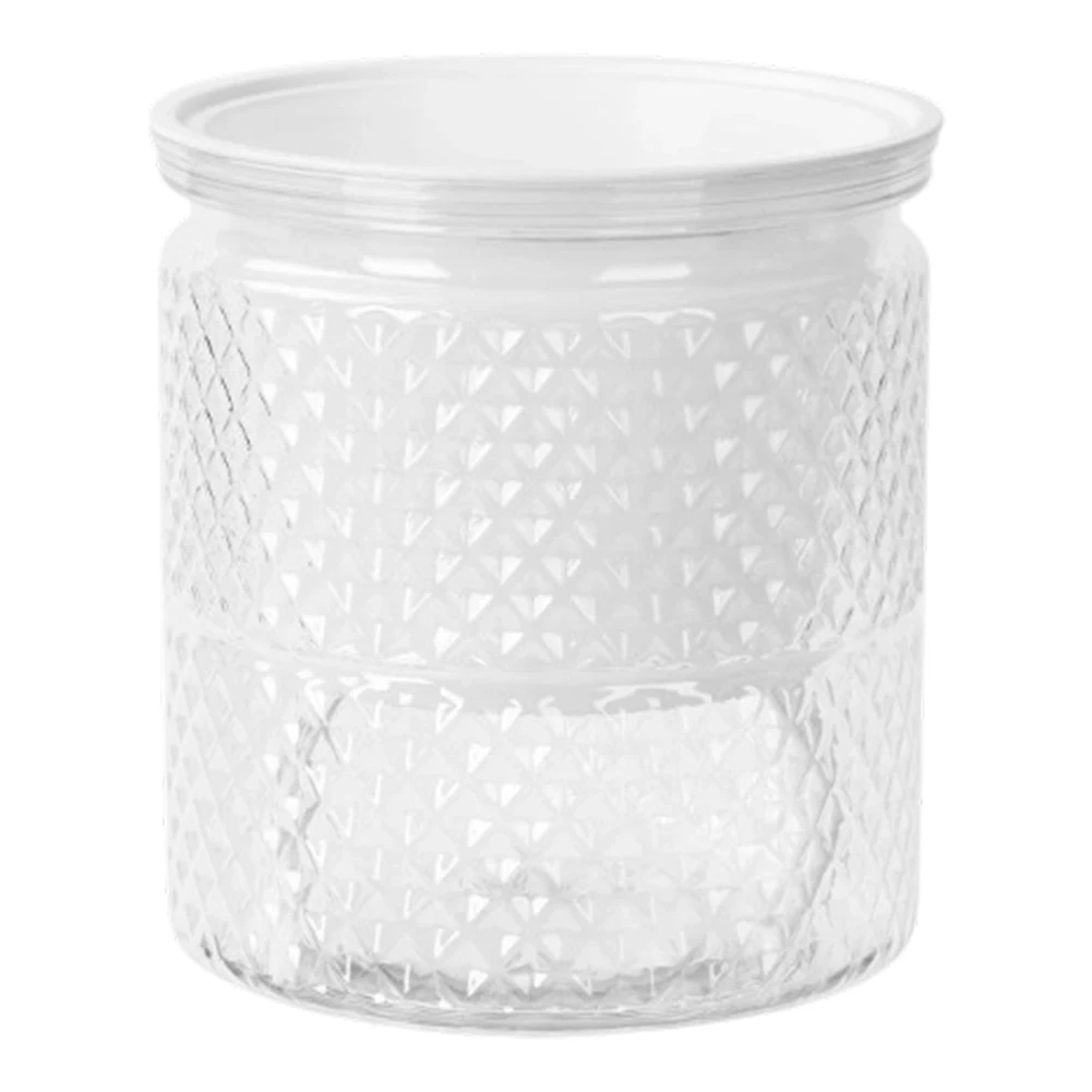 For Windowsills Clear grey white Self-watering Pot Compact Pots For Small Spaces Self-watering Pot Modern Minimalist Design
