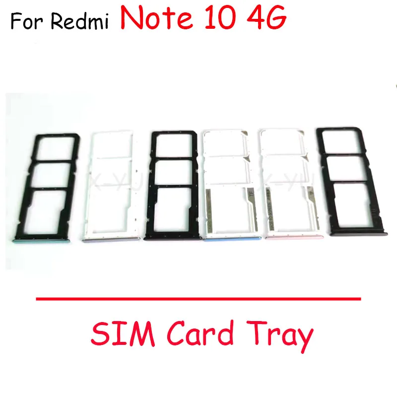 

10PCS For Xiaomi Redmi Note 10S 10 Pro 4G 5G SIM Card Tray Holder Slot Adapter Replacement Repair Parts