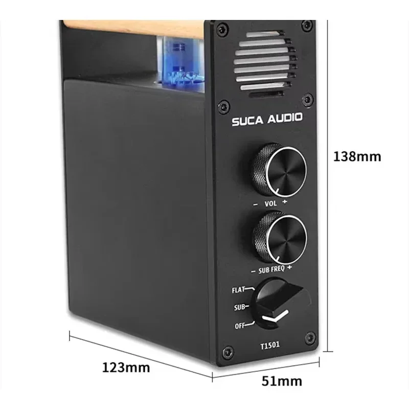 

DC24V TPA3221 150W Mono Full Frequency 6K4 Vacuum Tube HIFI Subwoofer Digital Audio Amplifier Home Theater