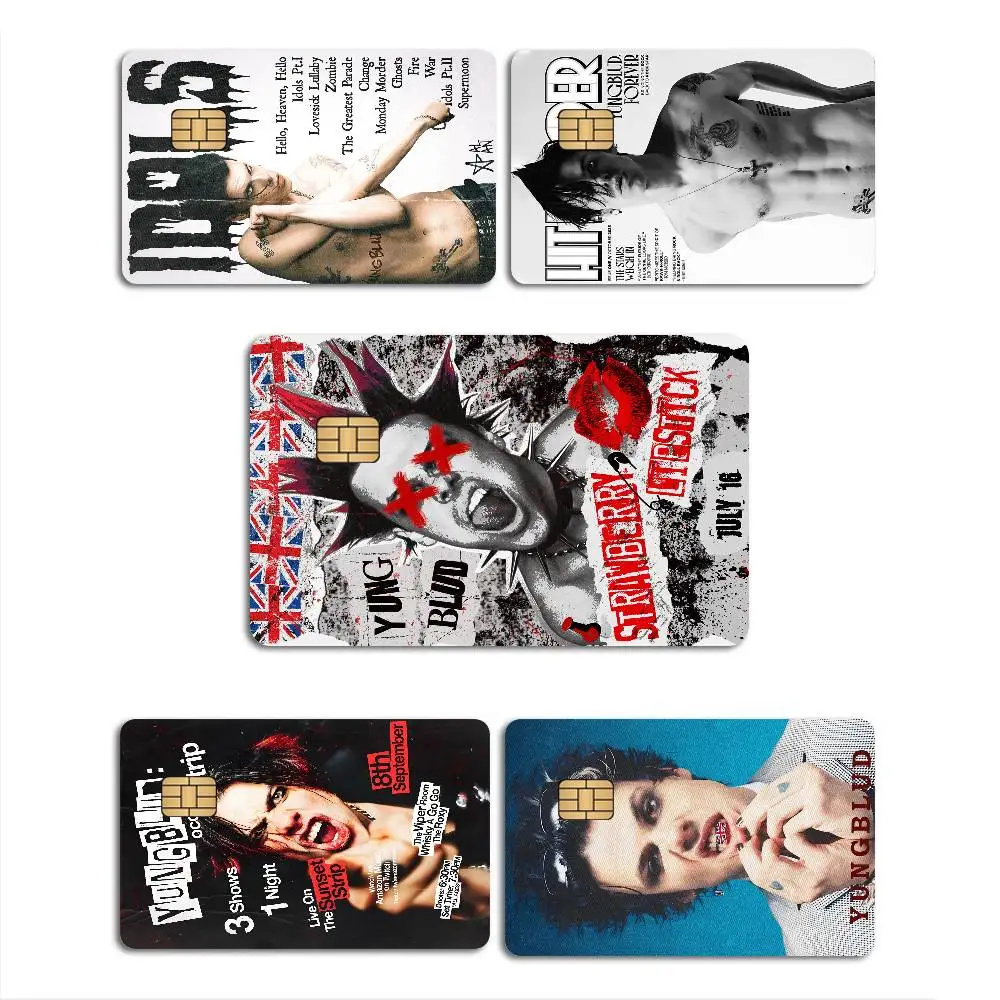 Actor Singer Y-Yungblud Music Anmie Sticker Film Skin Cover for Credit Card Debit Bank Card