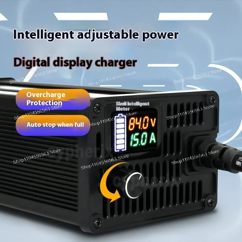 

Регулируемое зарядное устройство 48В 25А 20А 15А 10А для литий-железо-фосфатных (LTO) и литий-ионных аккумуляторов 18650 - 54.6В 10А 58.4В 58.8В