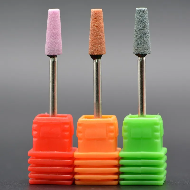 Broca de cerámica para uñas, taladros eléctricos para manicura, fresadora, rebabas para uñas, accesorios de pedicura, herramientas