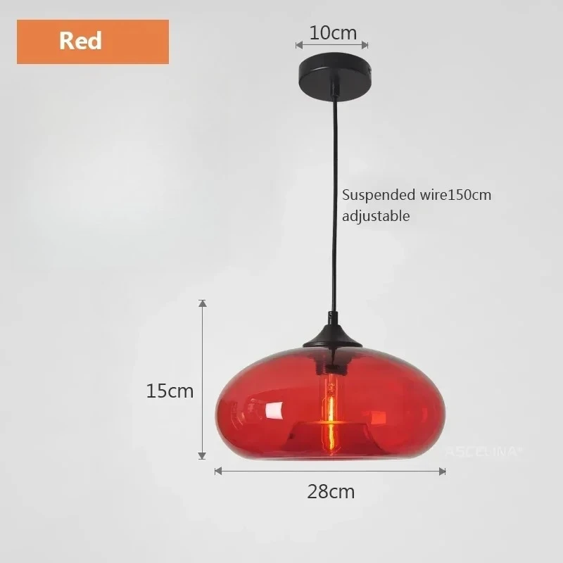 Nordic Kleur Glazen Hanglampen voor Restaurant Keuken Eiland Bedlampje Hanglampen Home Decor Verlichting Lustres Armatuur
