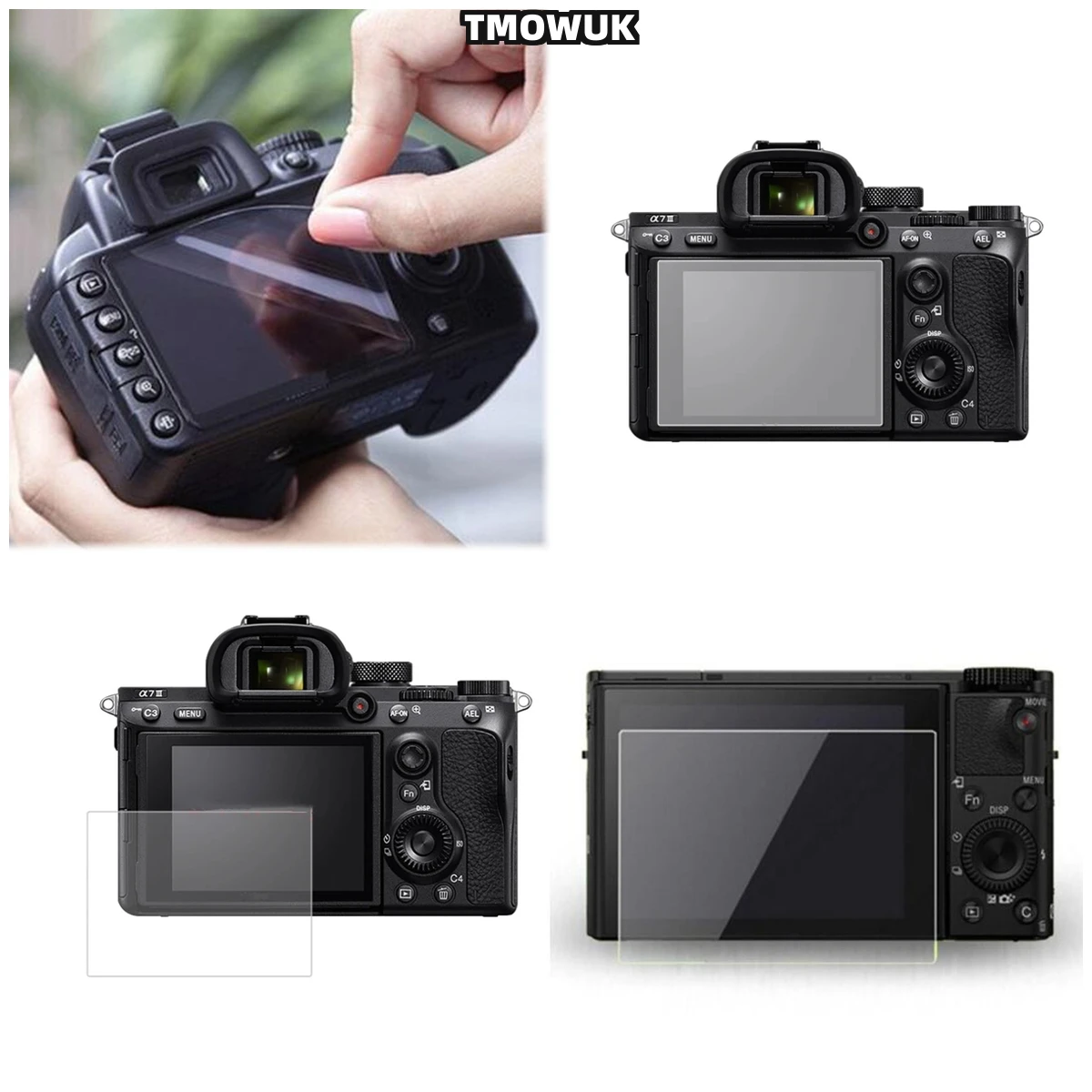 

For RX100 RX100IV RX100VII A9 A9II - High-Definition 9H Tempered Glass Screen Protector