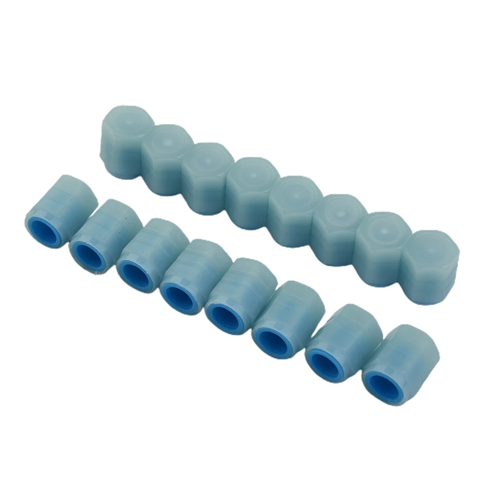 Bouchon de Valve de pneu de roue de voiture universel, couvercle de tige de jante de pneu, couvercle anti-poussière lumineux, poudre fluorescente bleue, 4/8/16 pièces