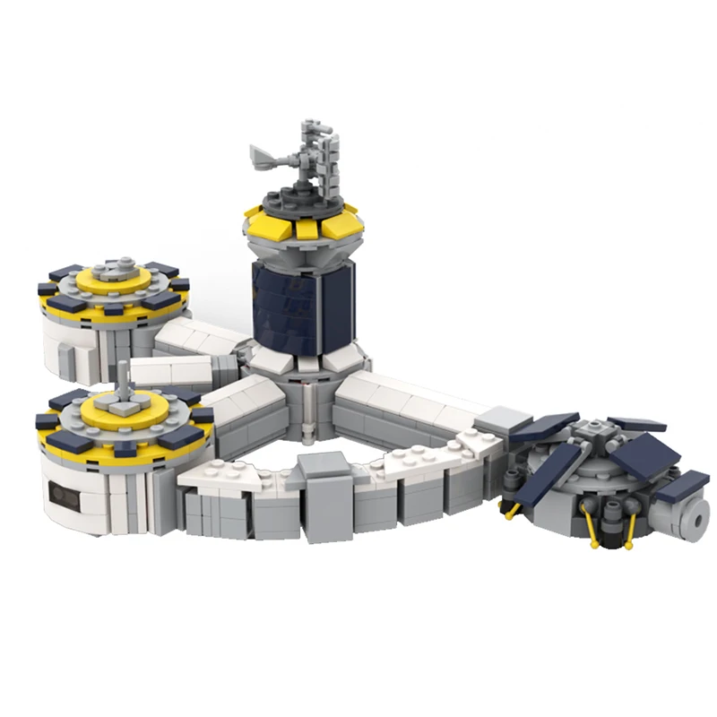 

MOC Lunar Base Model Ornament Particle Assembly Building Blocks MOC Puzzle Children's Toys