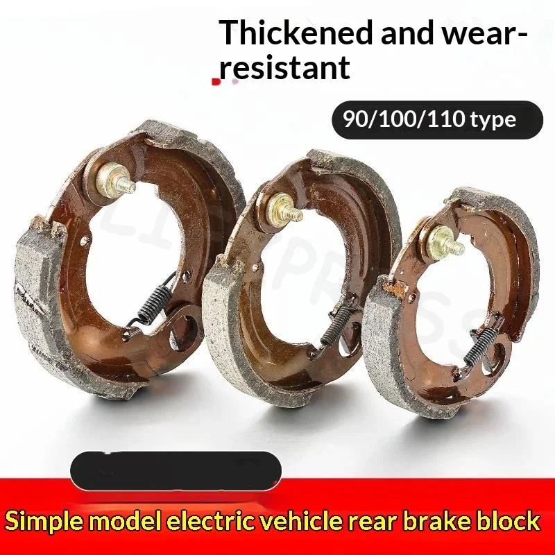 Quick Response Motorcycle Disc Brake Pads 90 100 110 Type for Urban Commute Scooter E-bike Drum Brake Parts