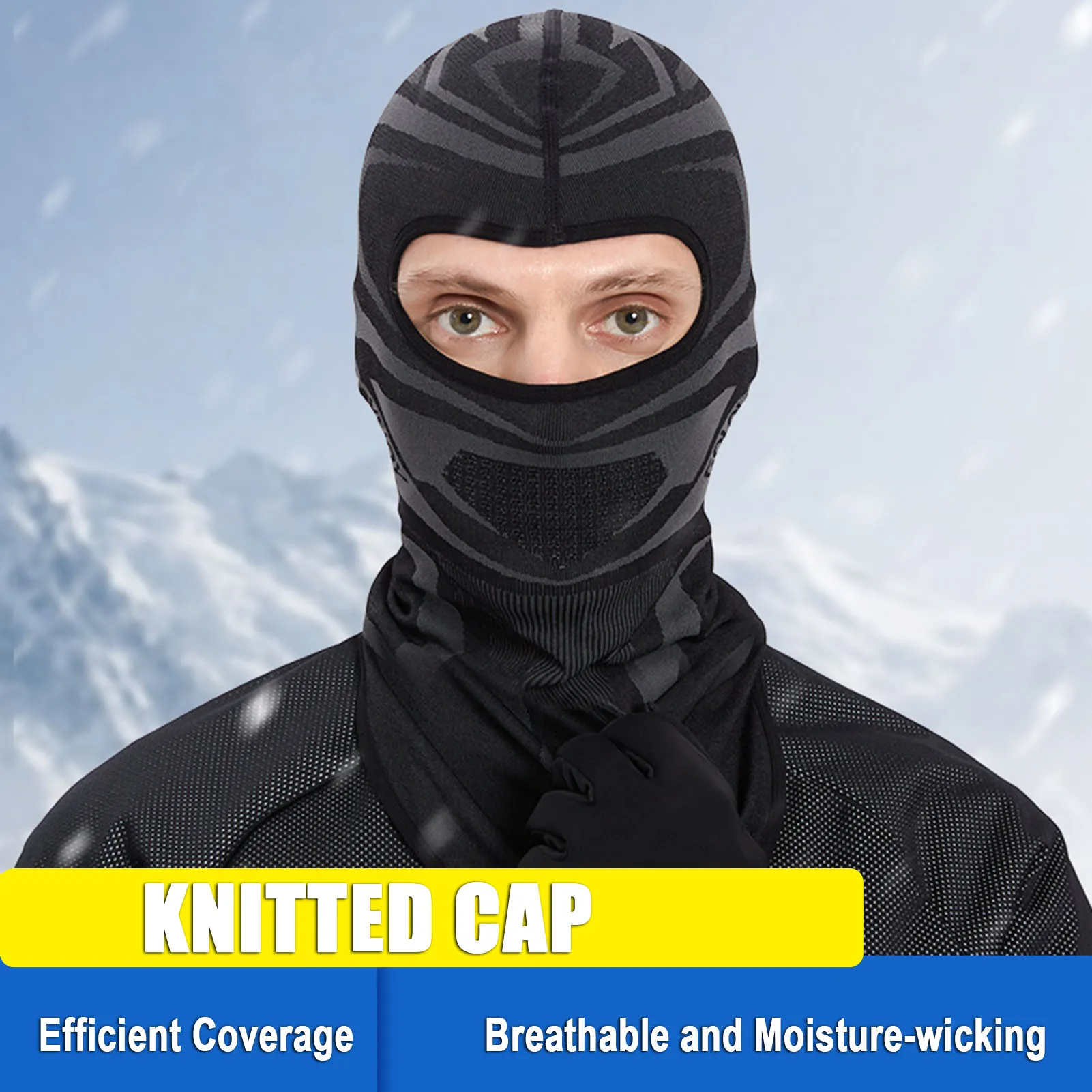 

Ski Cap Windproof Thermal Face Cover Cap Neck Gaiter Climbing Hiking Cycling Skiing Snowboarding Motorcycling Hat for Men Women