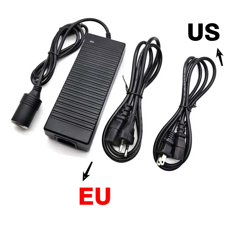 

Power Adapter Car AC to DC Converter 110V/ 240V to 12V 10A 120w Power Supply Adapter Cigarette Lighter Socket AC/DC Transformer