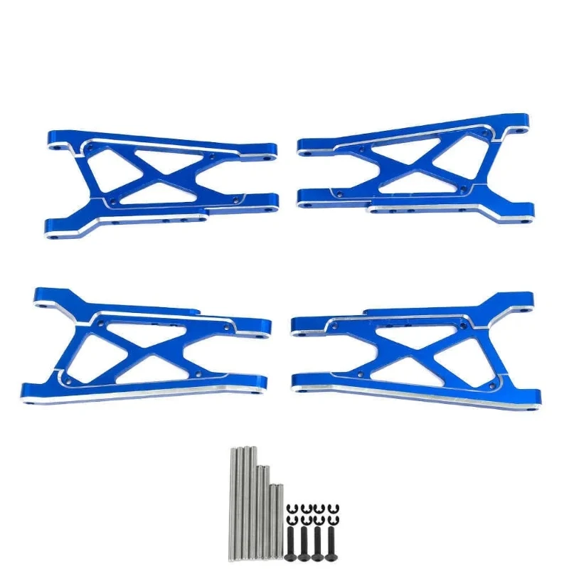 مجموعة ذراع نظام التعليق الأمامي والخلفي المعدني لـ Traxxas 1/10 Ford Fiesta ST Rally RC قطع غيار السيارات