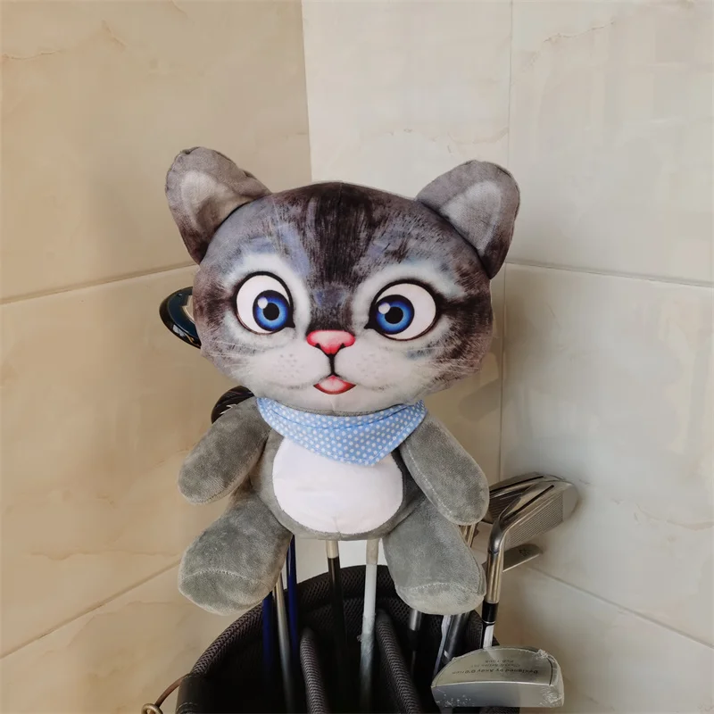 Traveling Cat golf wood headcovergreat plush 460cc driver fairway wood head cover Drop shipping