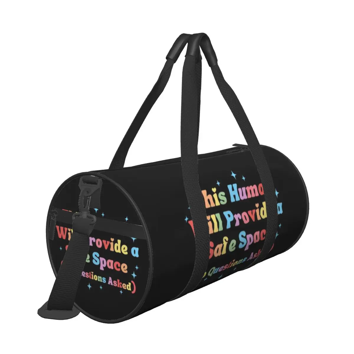 Hot Sale This Human Will Provide A Safe Space (No Questions Asked) Travel bag Car Travel Short Trip Bag