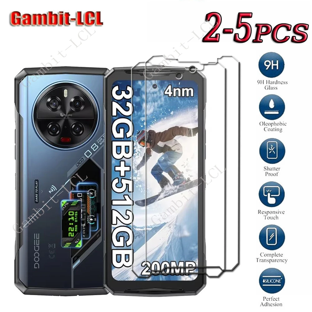 2-5 sztuk 9H oryginalne szkło hartowane dla Doogee V40 Pro 6.78 "DoogeeV40Pro DoogeeV40 V40Pro folia zabezpieczająca ekran