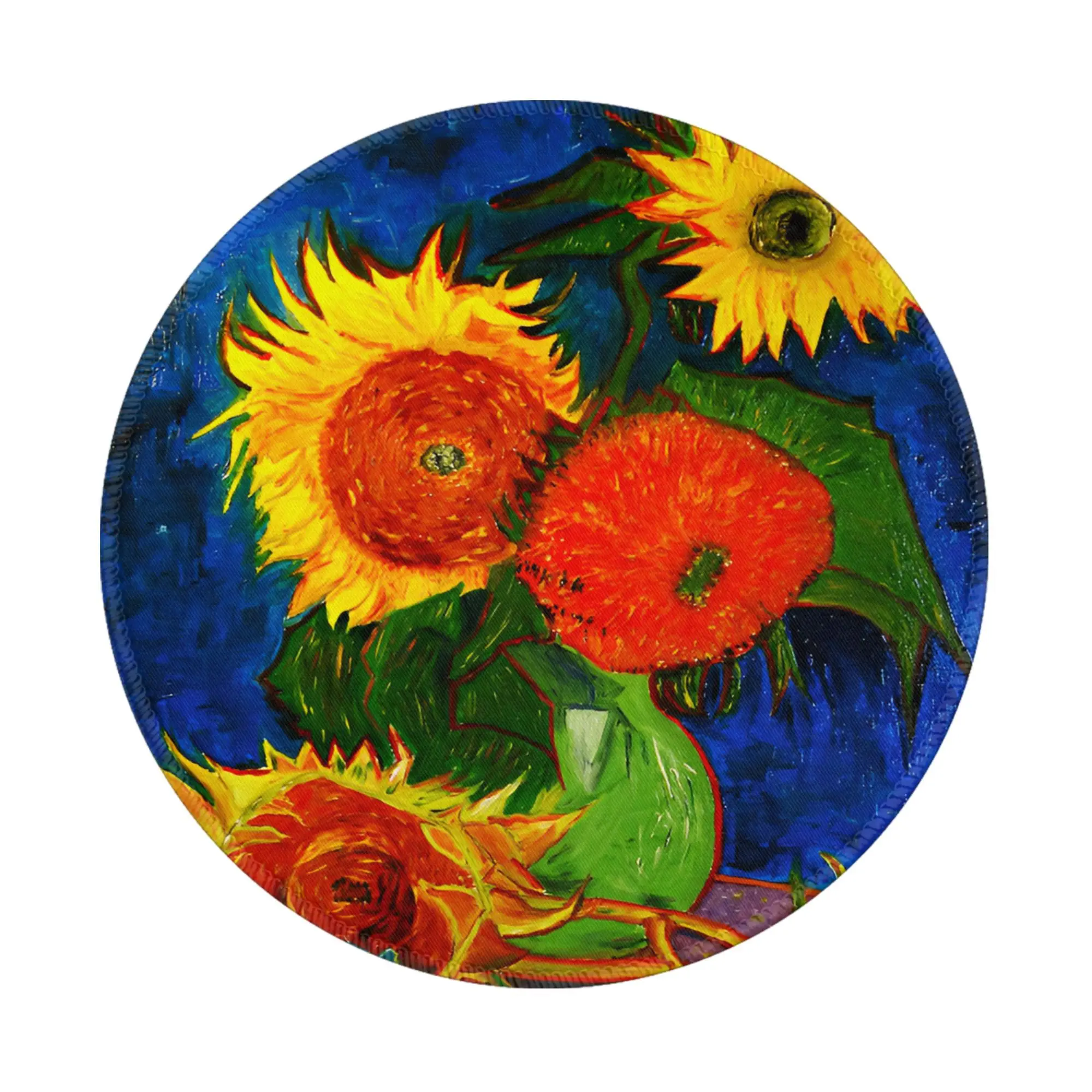 

Gamer Mouse Pad Van Gogh Sunflowers Comfort Mousepad Desk Accessories Custom DIY Mouse Mats For Office Home Computer