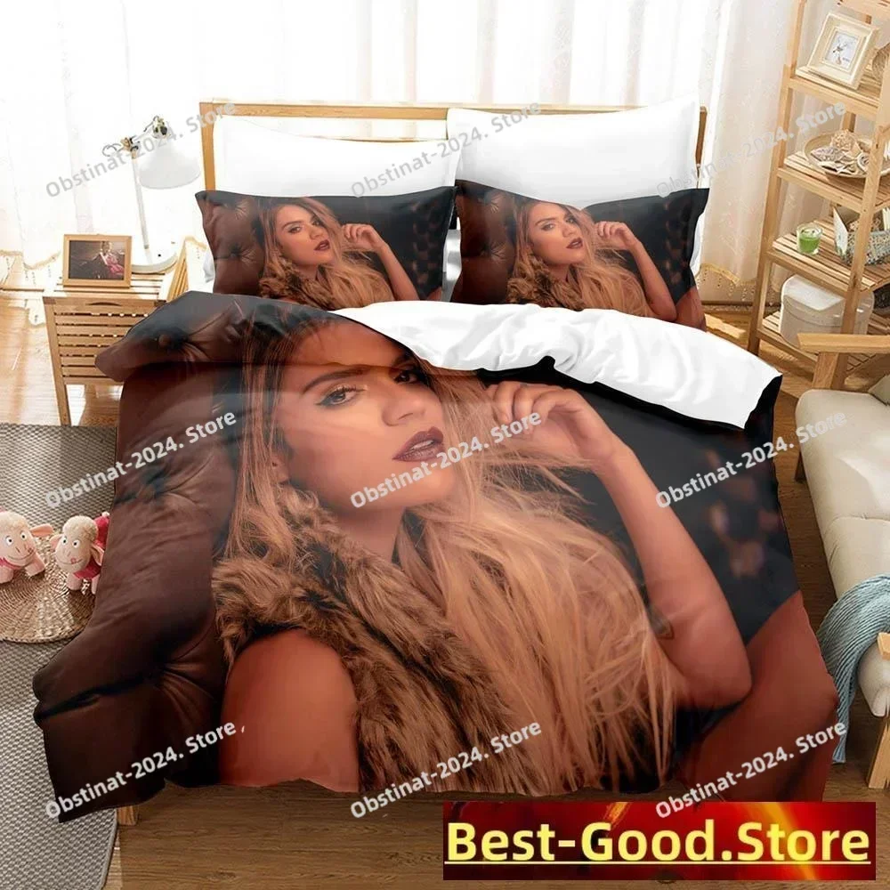 Personelity Sexy Karol G Bedding Set Printed single Comforter Quilt Bed Cover Duvet Cover Pillow Case 3 Pieces Kids Adult Size