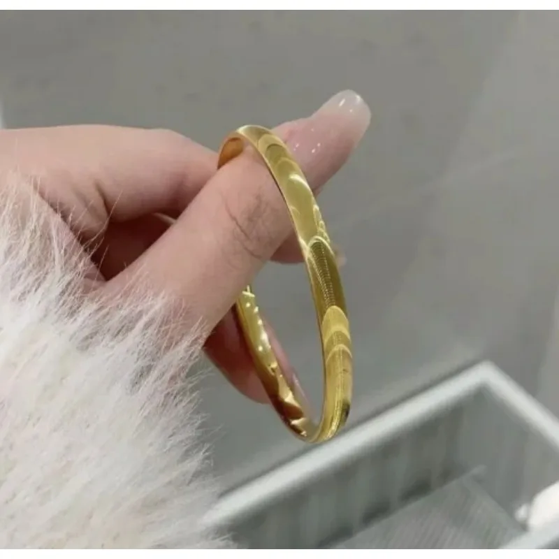 Cat's Eye Personalized Design Bangle for Women Teen Girls New Waterproof Non-fading Round Bracelet Jewelry Gift image 6