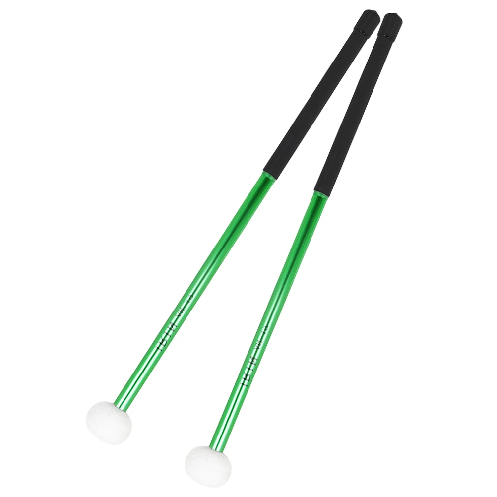 

2 Pcs Aluminum Alloy Drumsticks Replacement Accessories Bass Mallets Felt Work