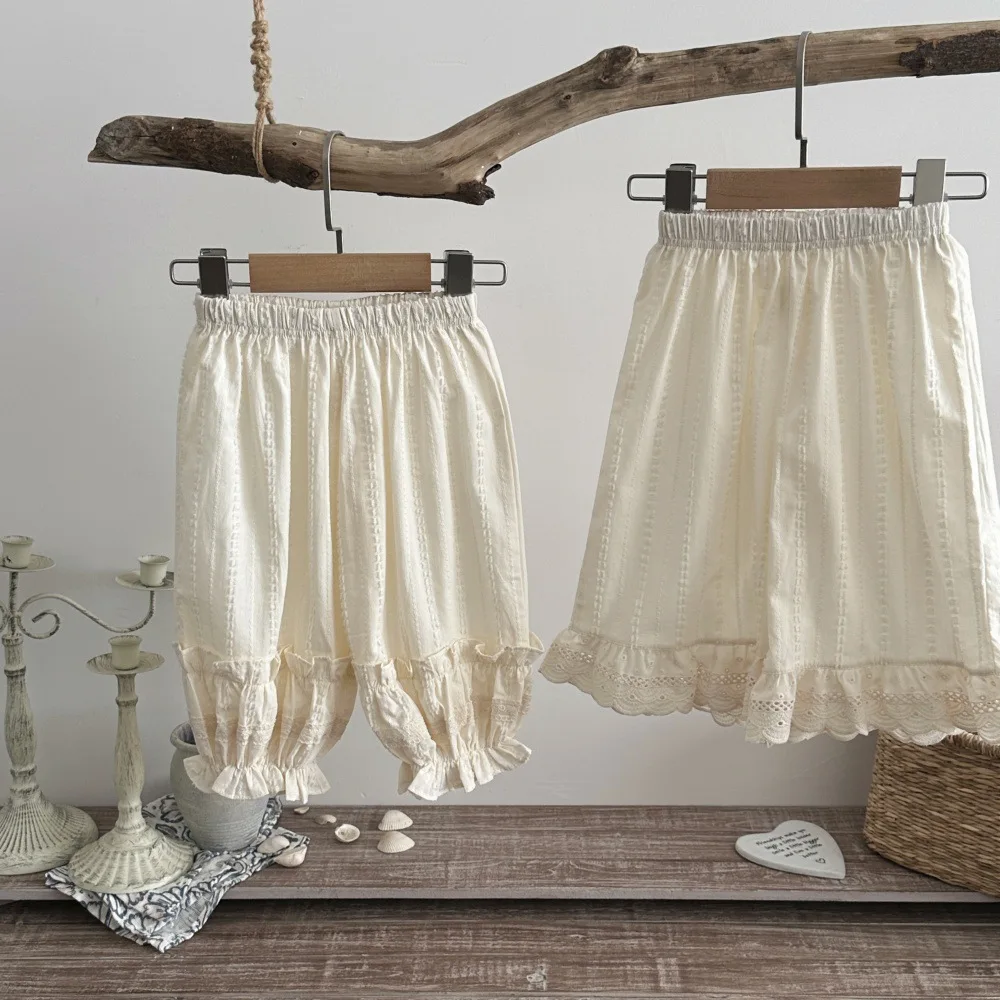 Spring Summer Baby Pants Girls Loose Trousers Cotton Casual Mosquito Proof Pants Korean-style Toddler Clothes