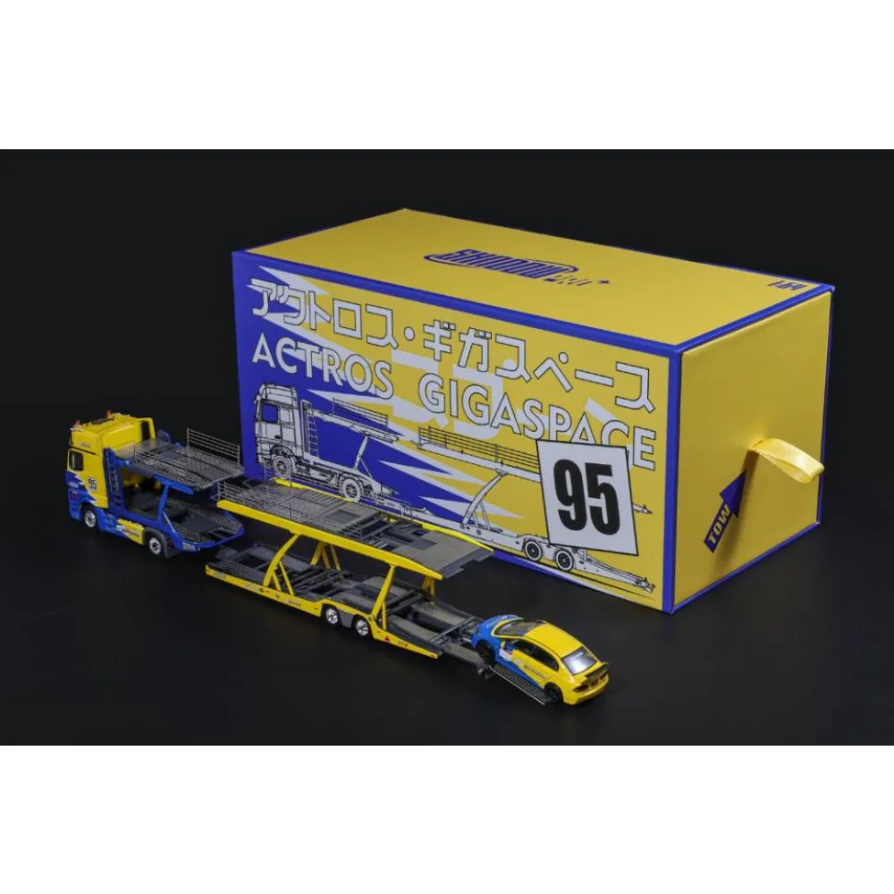 GCD car carrier double-layer trailer spoon painting and a trolley for free