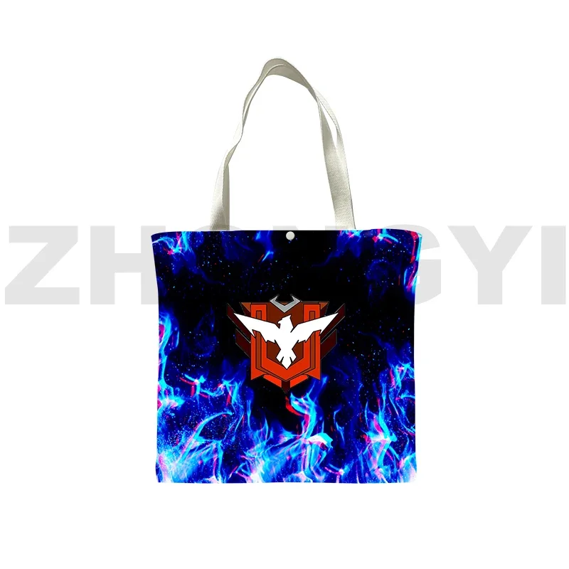 Funny Free Fire Garena 3D Print Shopping Bag Korean Style Tote Bags for Women Anime Harajuku Shoulder Bag Canvas Supermarket Bag