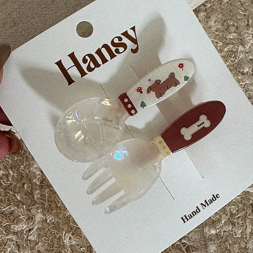 

2 шт./компл. головной убор, заколка для волос с мультяшными животными, заколка для волос для собак и кошек, аксессуары для волос кролика, зажим в виде утконоса для девочек